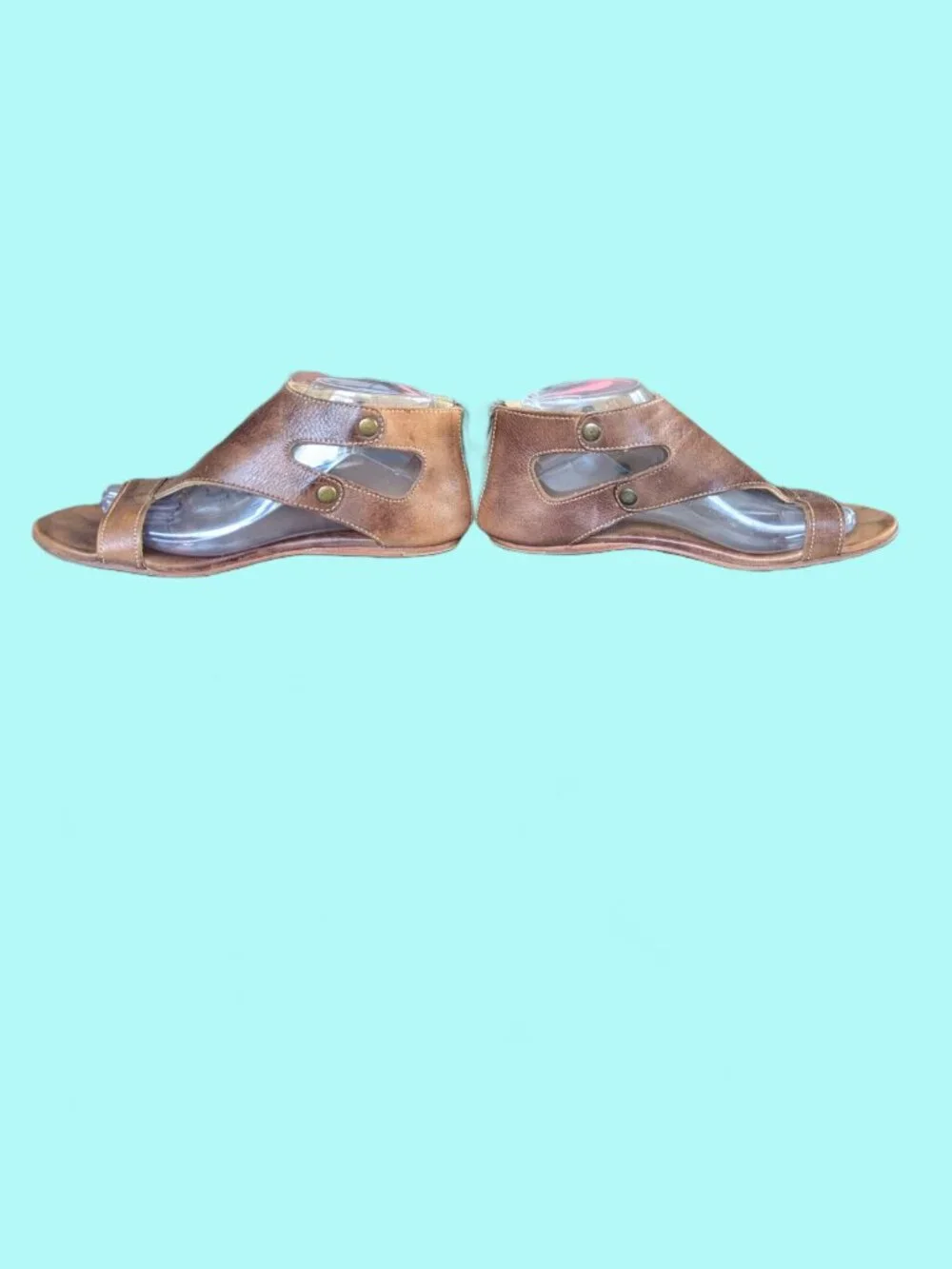 Bed Stu Tan Leather Rustic SOTO Flats - Women's Size 9 - Picture 4 of 15